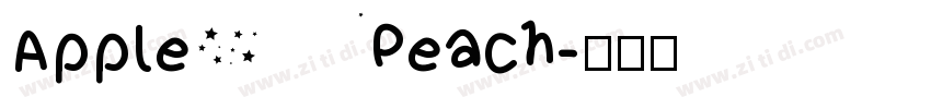 Apple Peach字体转换 Apple Peach字体转换